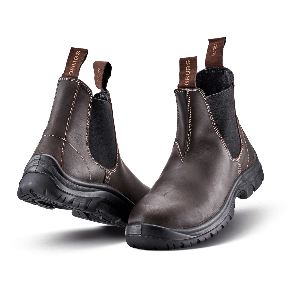 Grubs Tempest Non-Safety Dealer Boots Mahogany