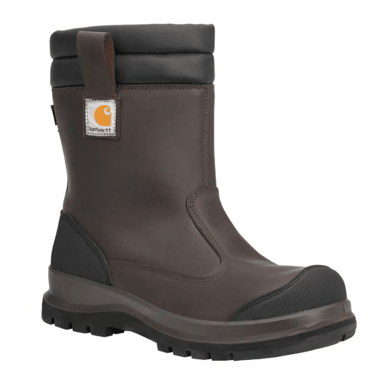 Carhartt F702935 Carter Rugged Flex Waterproof S3 Pull On Rigger Safety Boots Dark Brown
