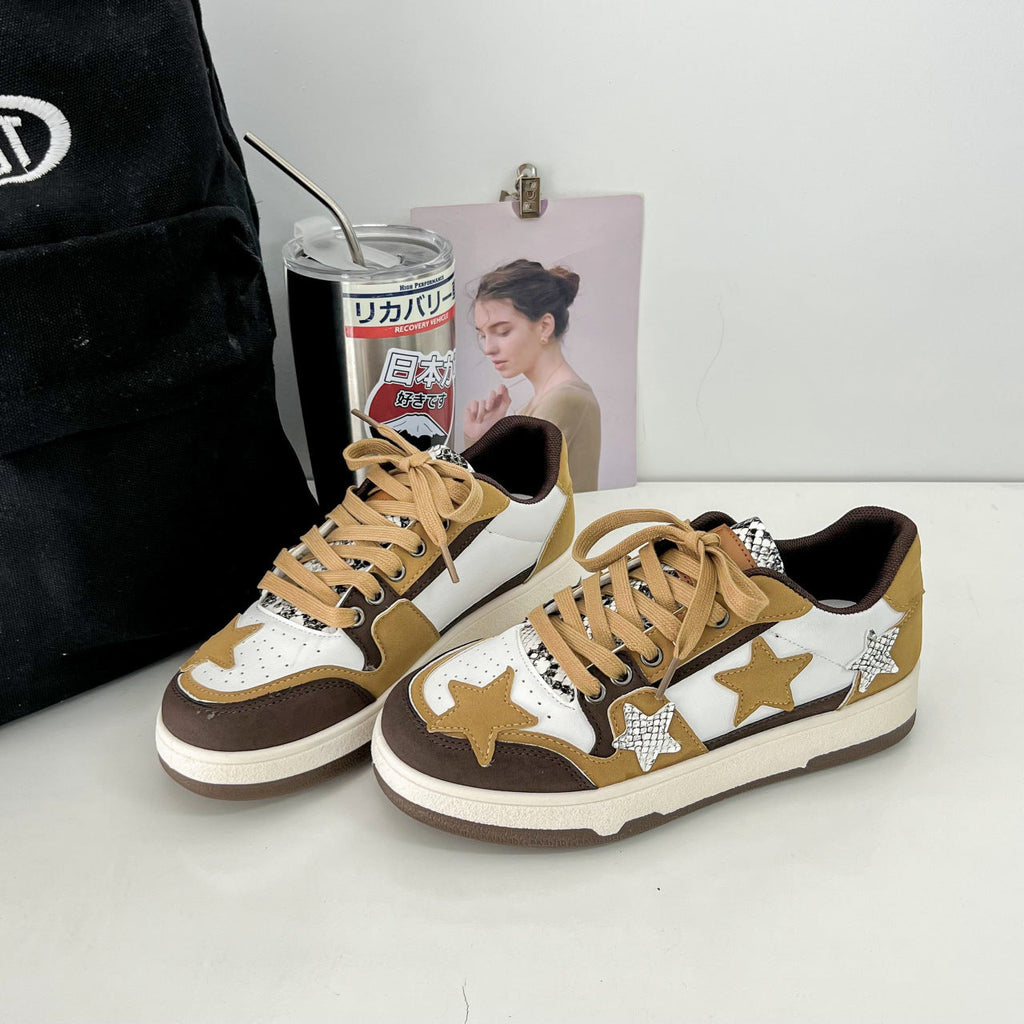 Canvas Low Top Lace Up Round Toe Trainers