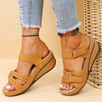 Womens Breathable Platform Wedge Heel Sandals