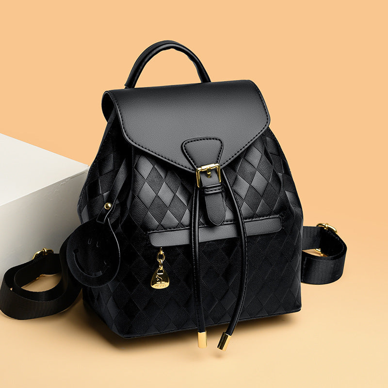 Womens Casual Leather Backpack Shoulder Bag
