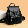 Womens Casual Leather Backpack Shoulder Bag