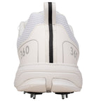 Newbery 360 Full White Spike Cricket Shoes