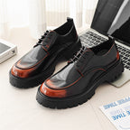 Mens Leather Round Toe Shoes