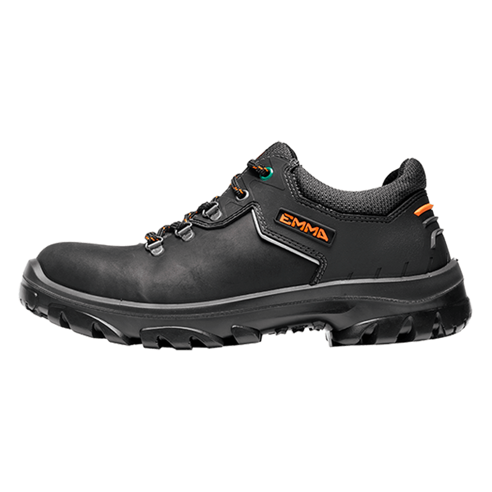 Emma 302546 Alaska D Leather Safety Hiker Work Shoe Trainer Safety Hiker Boots Black