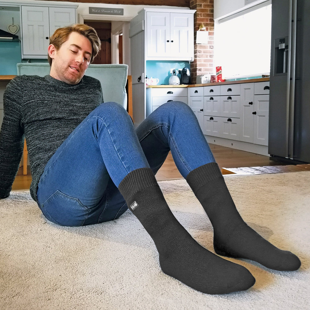 Sock Snob Mens Thick Winter Thermal Socks with Comfort Top (Multipack Options)