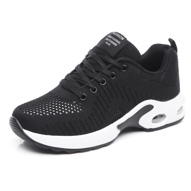 Womens Breathable Mesh Lightweight Lace Up Round Toe Running Trainers