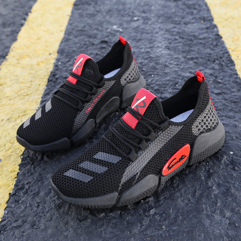 Mens Breathable Mesh Lightweight Round Toe Running Trainers