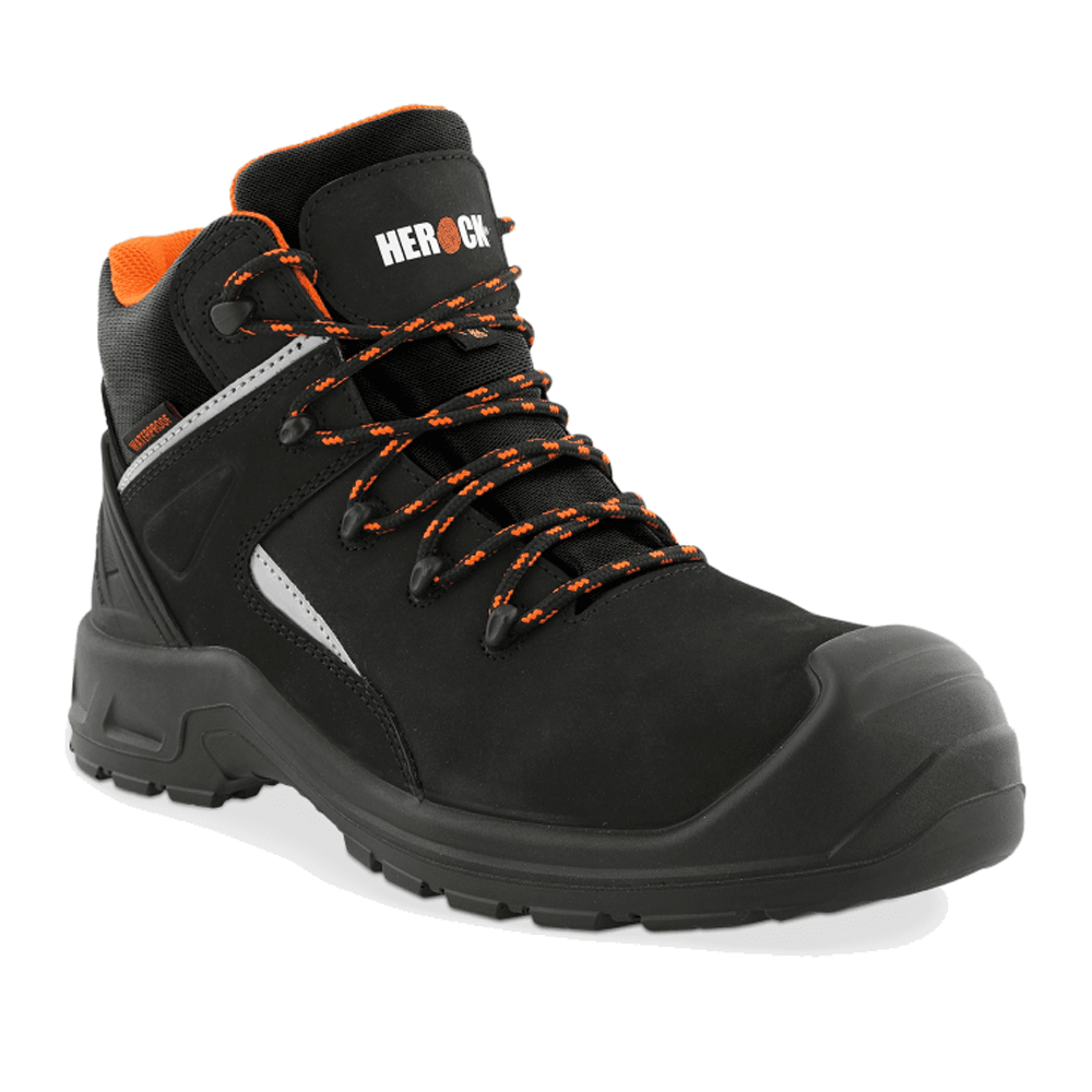 Herock Heron S7S SR FO ESD SC Waterproof Composite Safety Boots Black