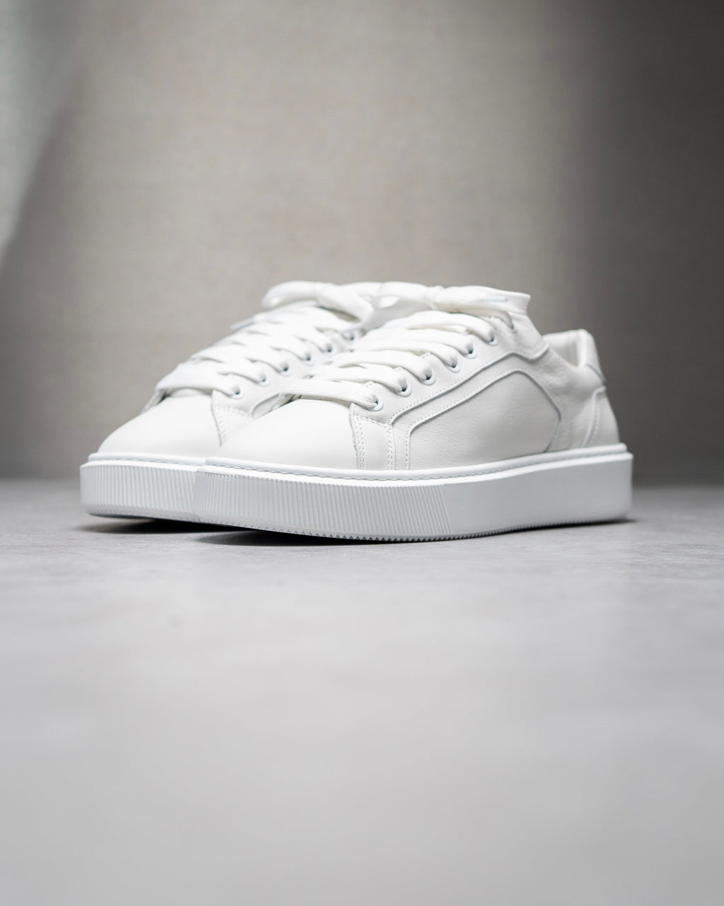 Blaekh Staple White Trainers