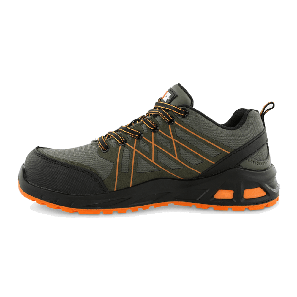 Herock Varro S1P Antistatic Lightweight Safety Trainers Dark Kaki