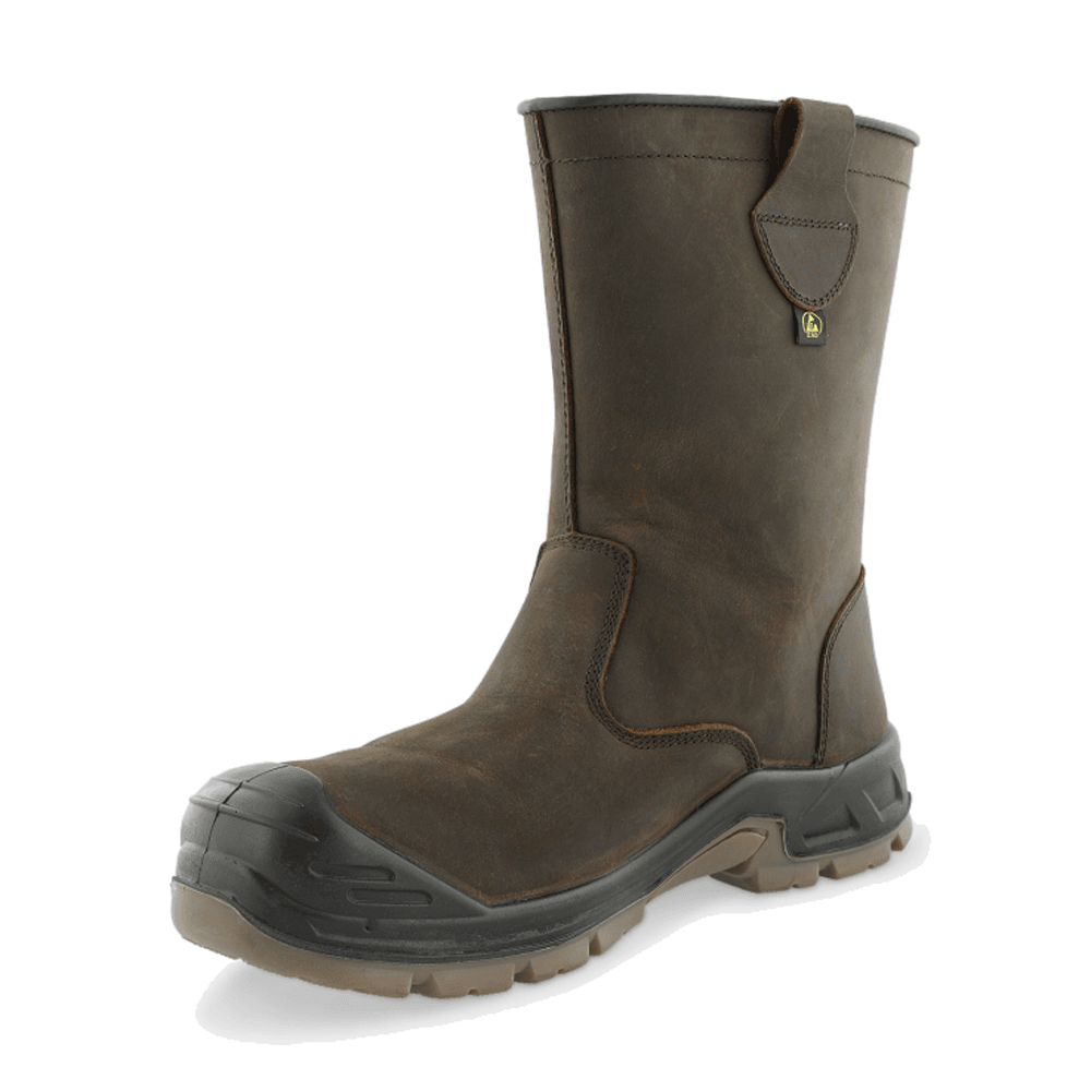 Herock Icarus S7S SR FO HRO ESD CI SC Composite Waterproof Rigger Boots Brown