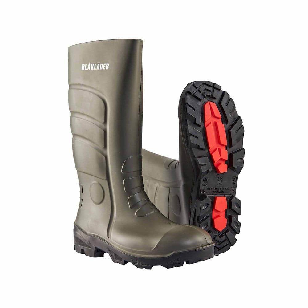 Blaklader 2421 Safety Wellington Boots S5 Army Green/Black
