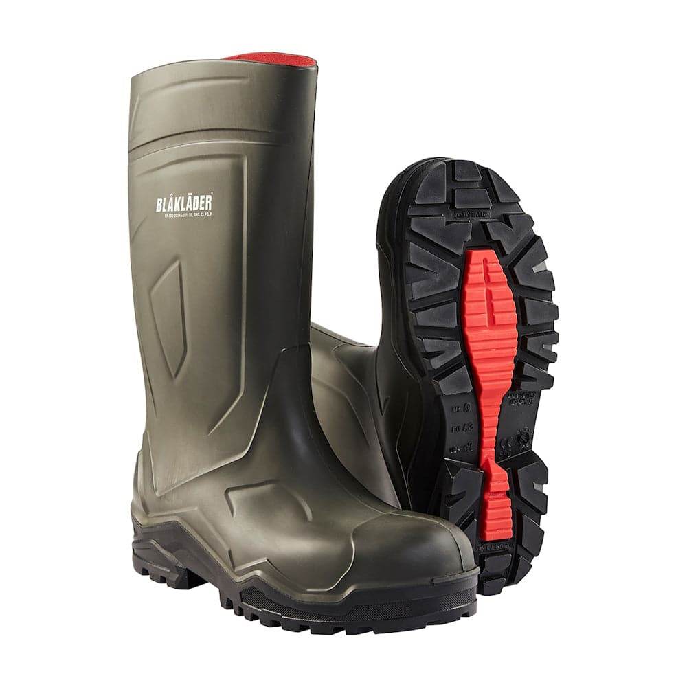 Blaklader 2422 Safety Wellington Boots S5 Army Green/Black