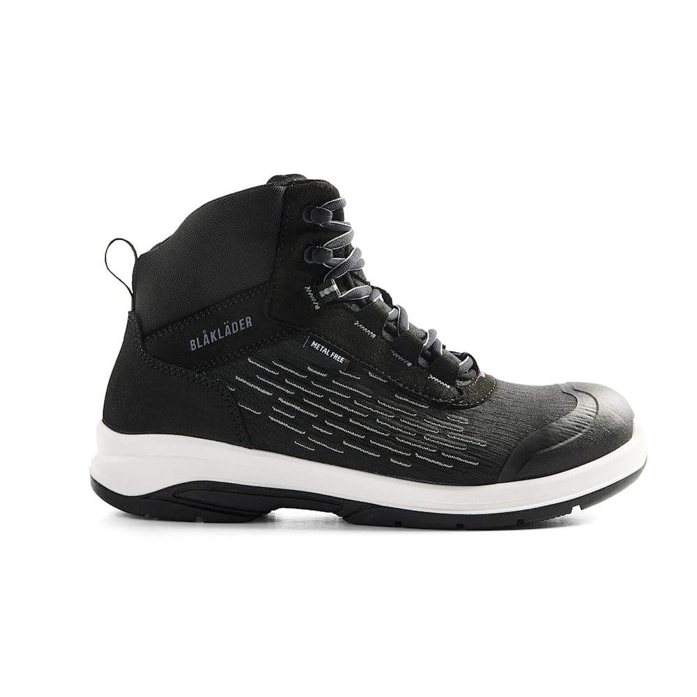 Blaklader 2443 Cradle Wide Fit Lightweight Metal Free ESD Safety Work Safety Boots Black/Mid Grey