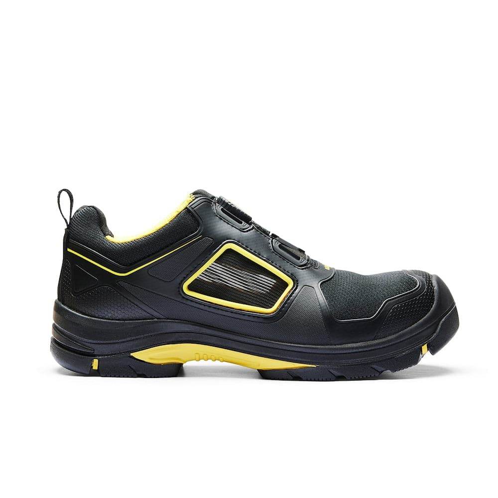 Blaklader 2472 Gecko Highly Breathable ESD Safety Trainers Shoe Black/Red / Black/Yellow