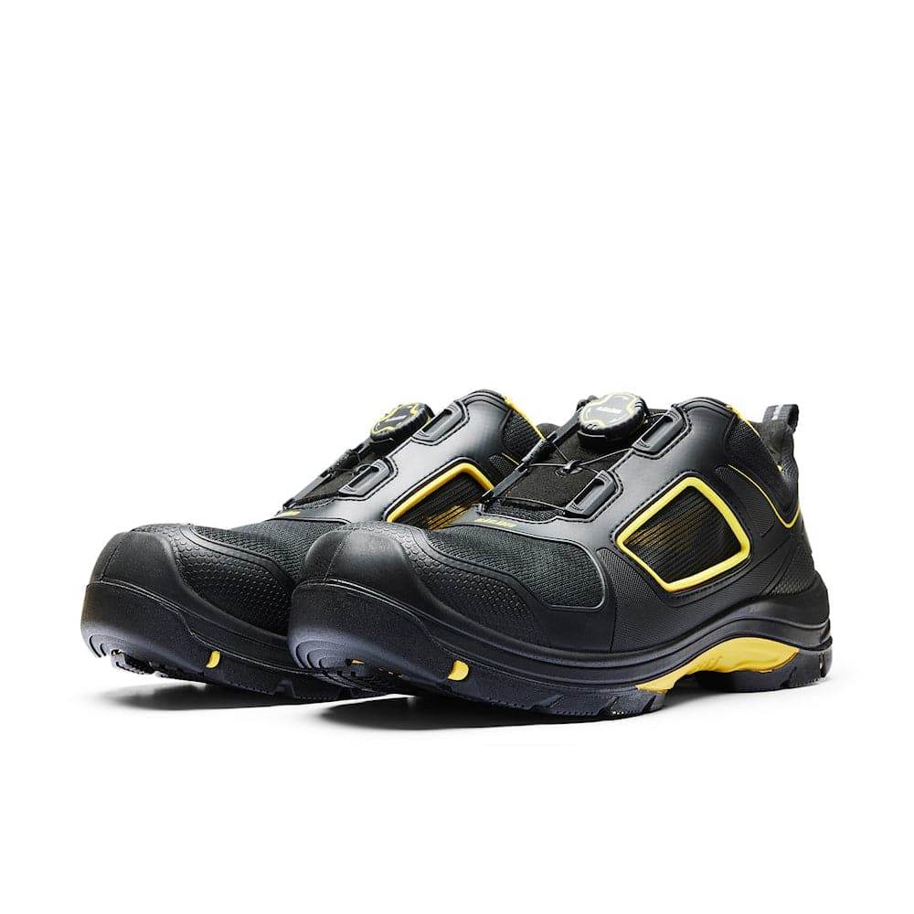 Blaklader 2472 Gecko Highly Breathable ESD Safety Trainers Shoe Black/Red / Black/Yellow