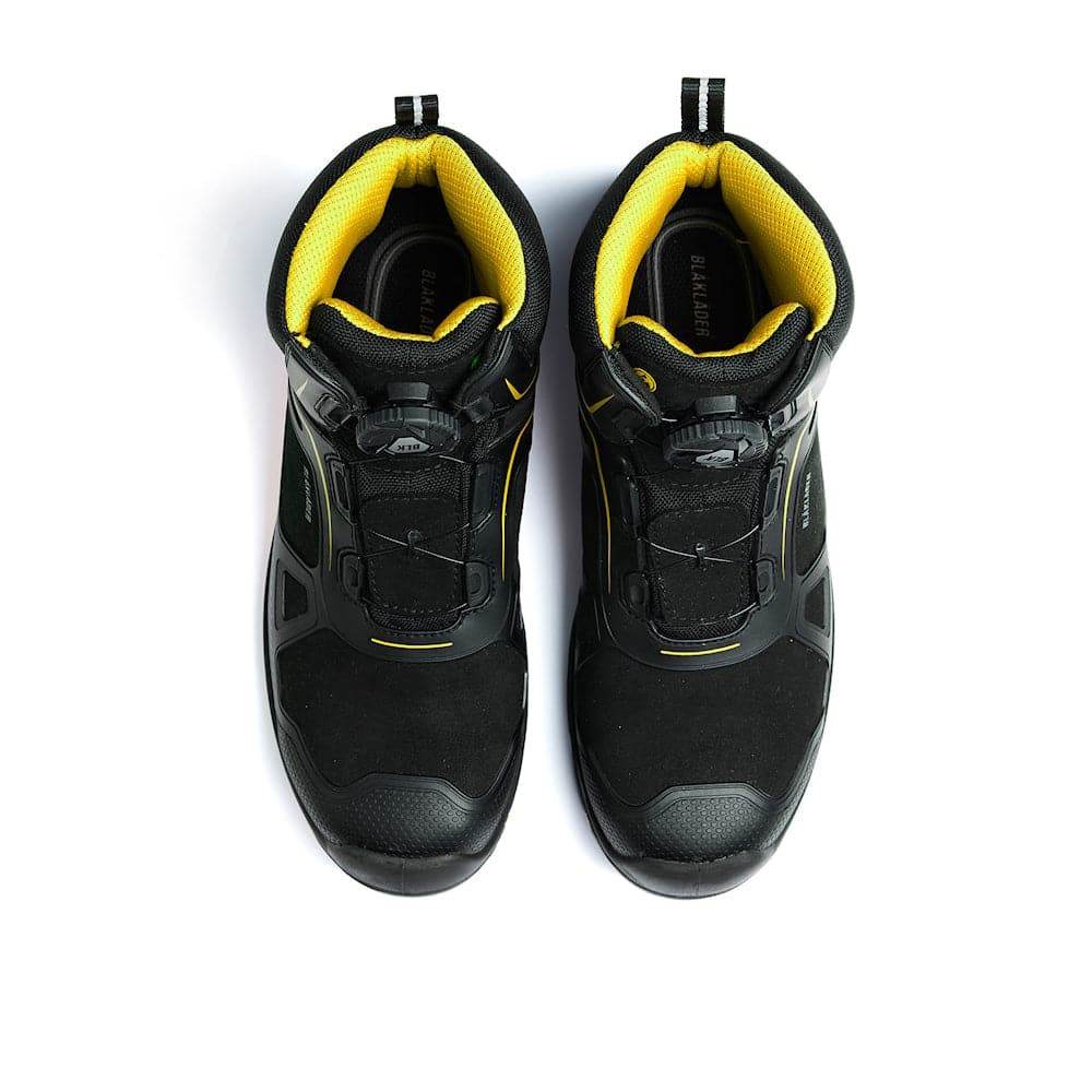 Blaklader 2473 Gecko Lightweight Water Repellent Safety Boots Black/Red / Black/Yellow