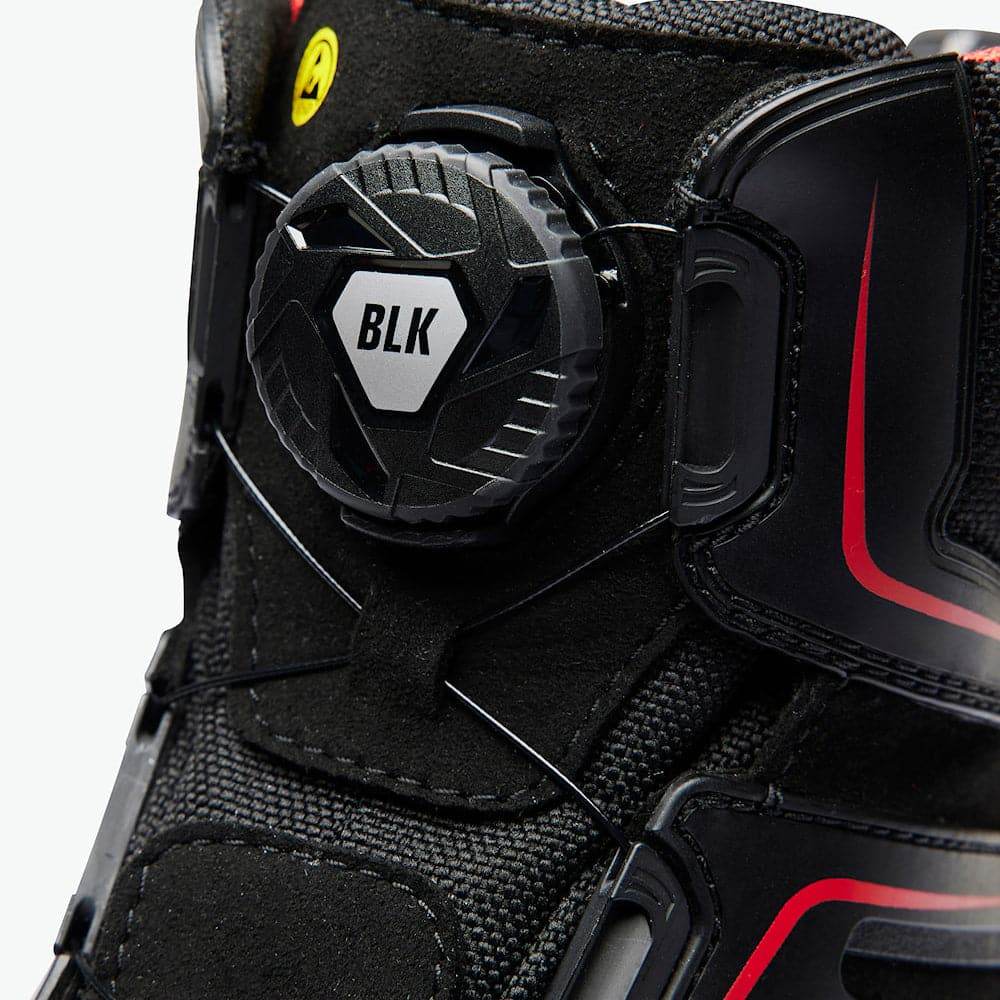 Blaklader 2473 Gecko Lightweight Water Repellent Safety Boots Black/Red / Black/Yellow
