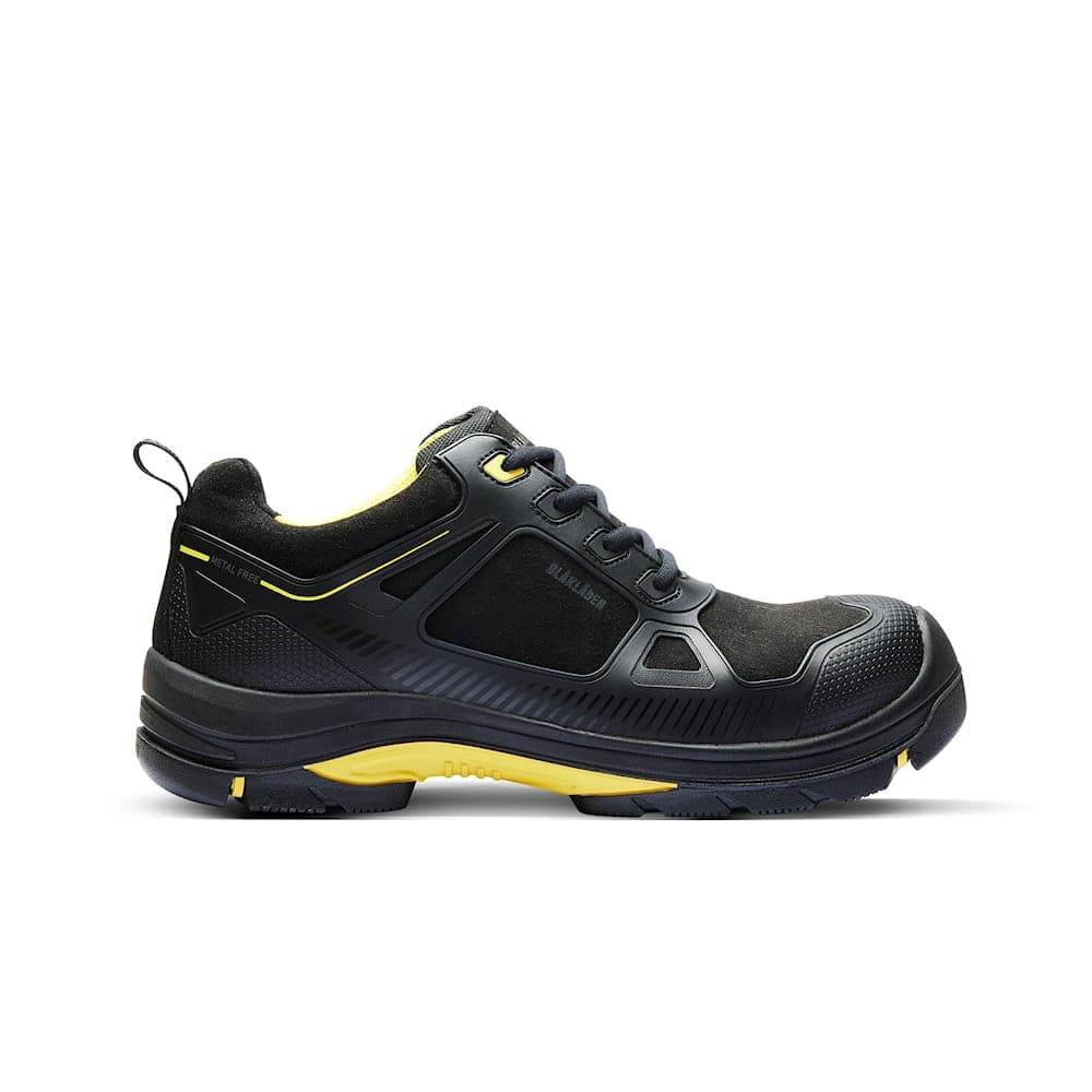 Blaklader 2475 Gecko ESD Metal Free Safety Trainers Shoe Black/Red / Black/Yellow