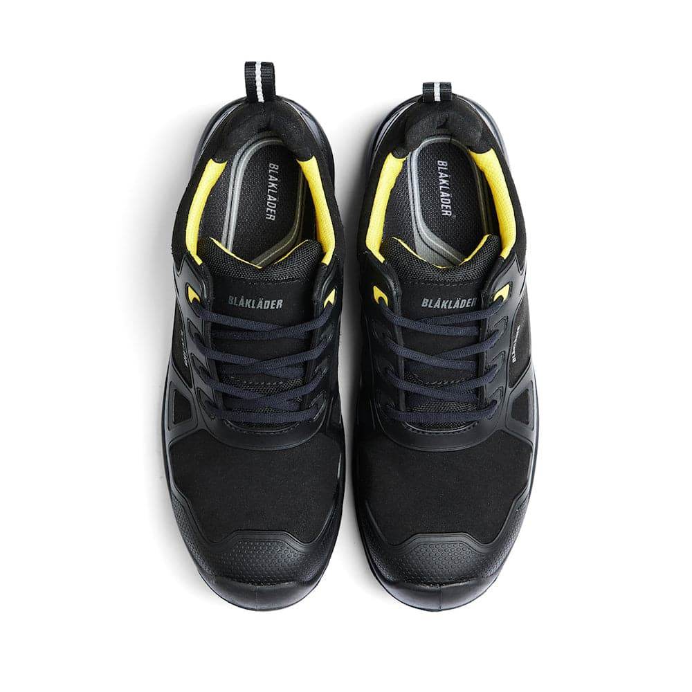 Blaklader 2475 Gecko ESD Metal Free Safety Trainers Shoe Black/Red / Black/Yellow