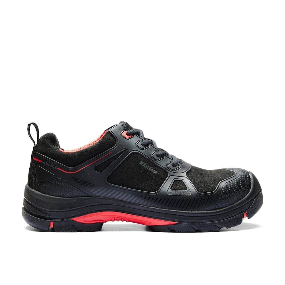 Blaklader 2475 Gecko ESD Metal Free Safety Trainers Shoe Black/Red / Black/Yellow