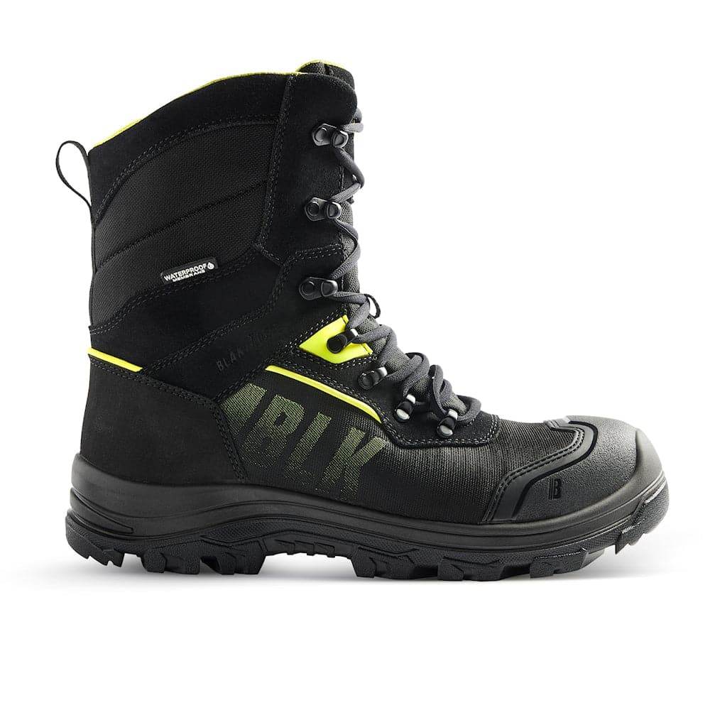 Blaklader 2490 Storm Waterproof Thinsulate Winter Safety Work Safety Boots Black/Hi-vis Yellow