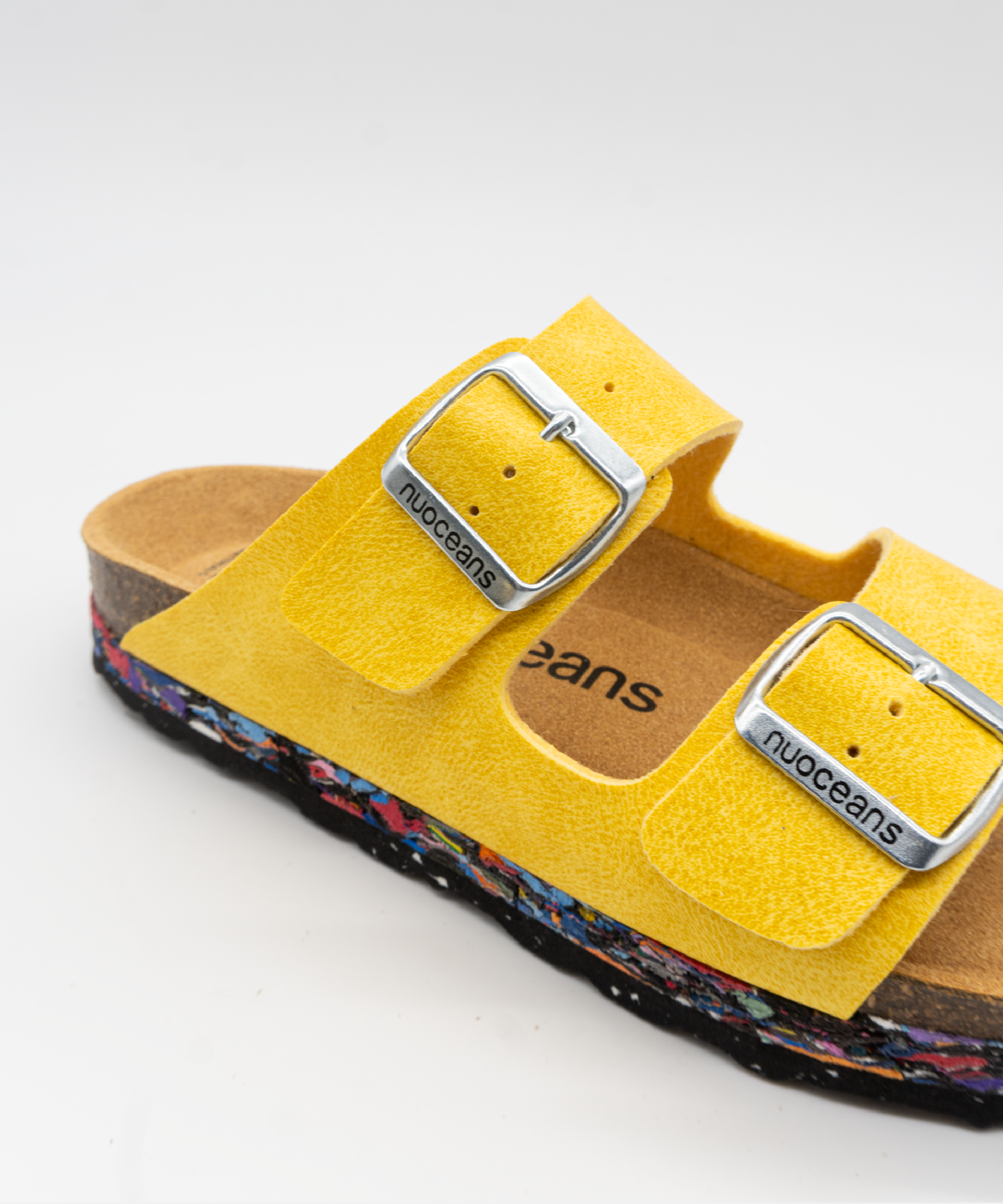Nuoceans Yuzu Yellow Vegan Leather Sandals