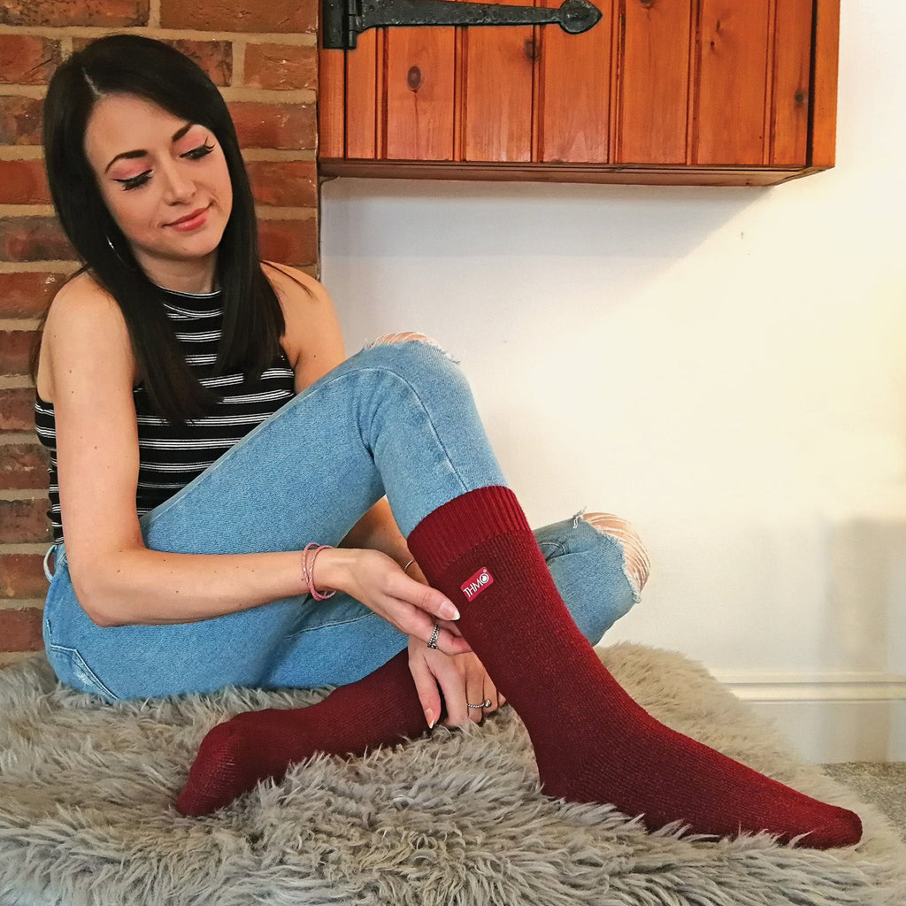 Sock Snob Womens Thick Winter Thermal Socks with Seamless Toe (Multipack Options)