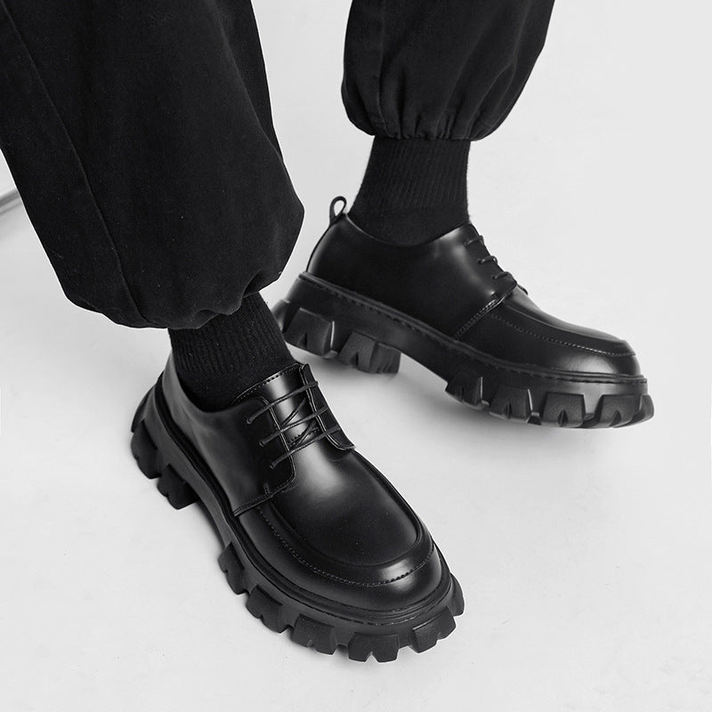 Mens EVA Height Increasing Platform Lace Up Lace Up Shoes
