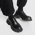Mens EVA Height Increasing Platform Lace Up Lace Up Shoes