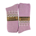 Sock Snob 1 Pack Womens Turn Over Top Warm Nordic Bed Socks for Winter