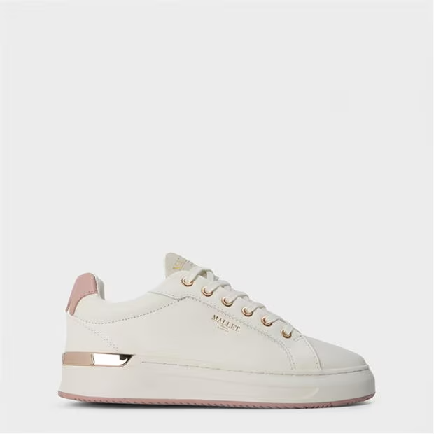 Mallet GRFTR Low White Pink Womens Trainers