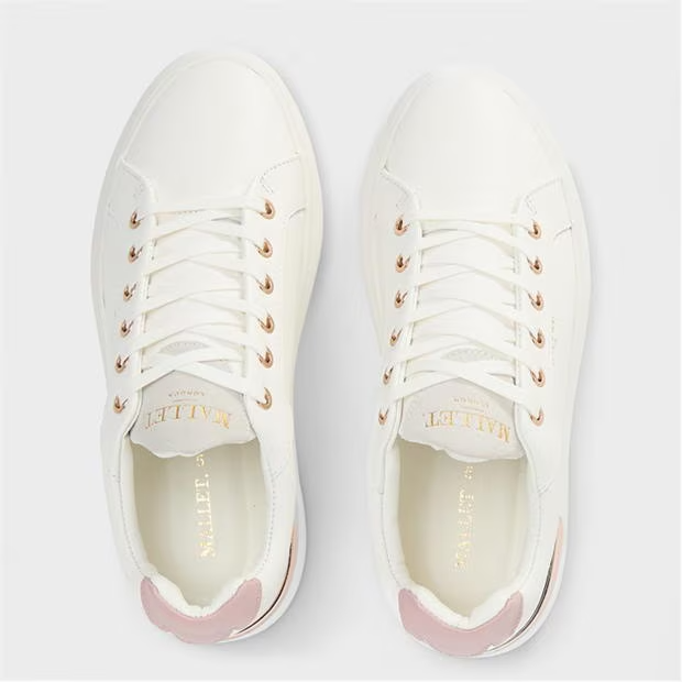 Mallet GRFTR Low White Pink Womens Trainers