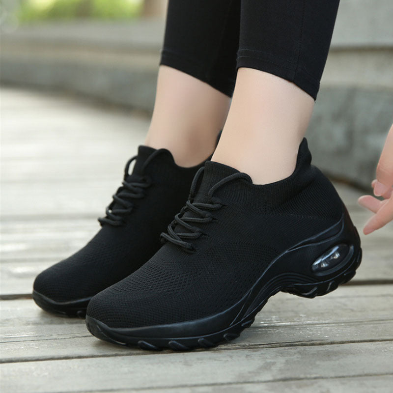 Womens Breathable Lightweight Platform Waterproof Trainers