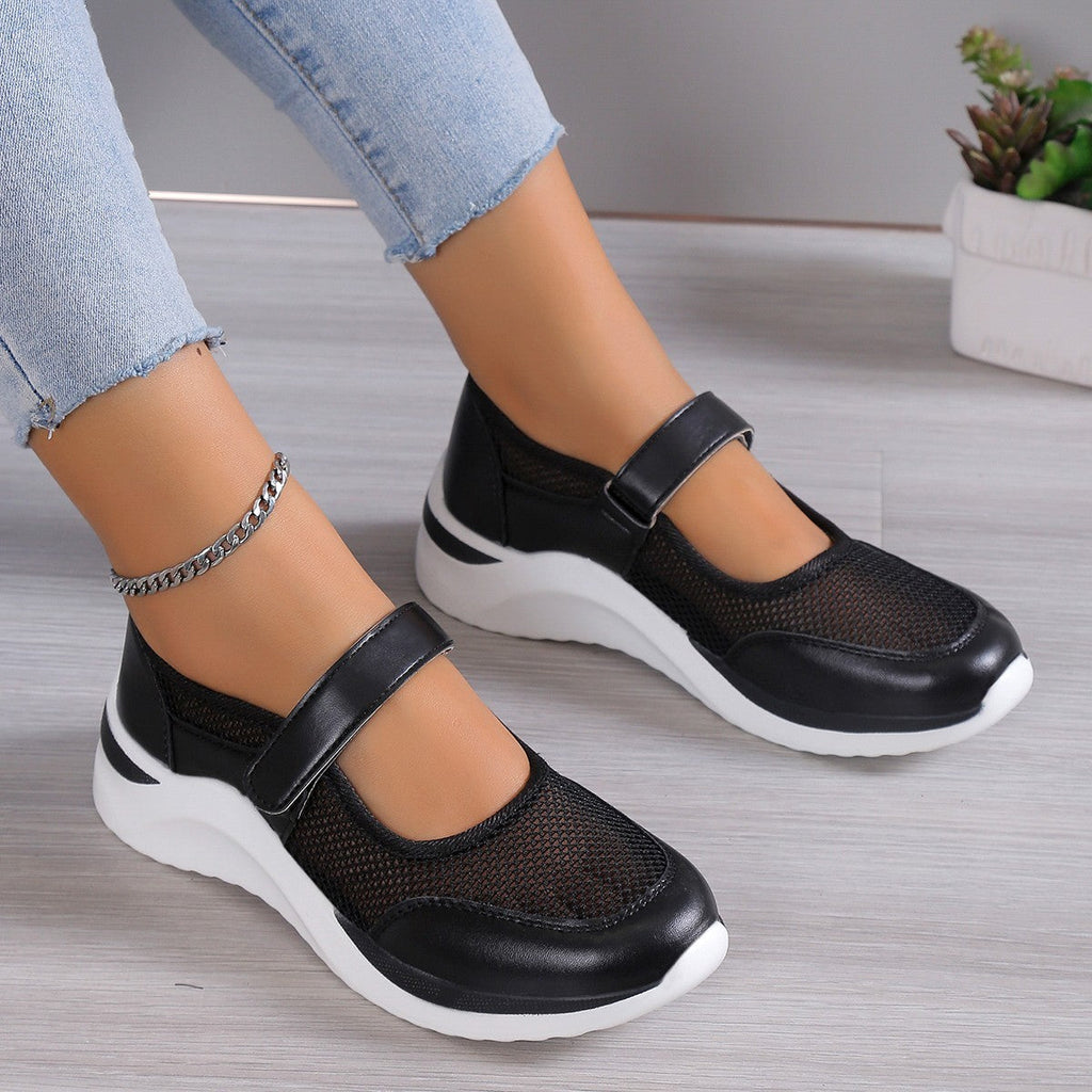 Womens Breathable Mesh Round Toe Trainers