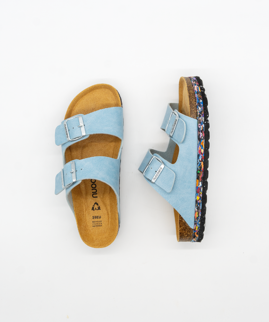 Nuoceans Skye Light Blue Vegan Sandals