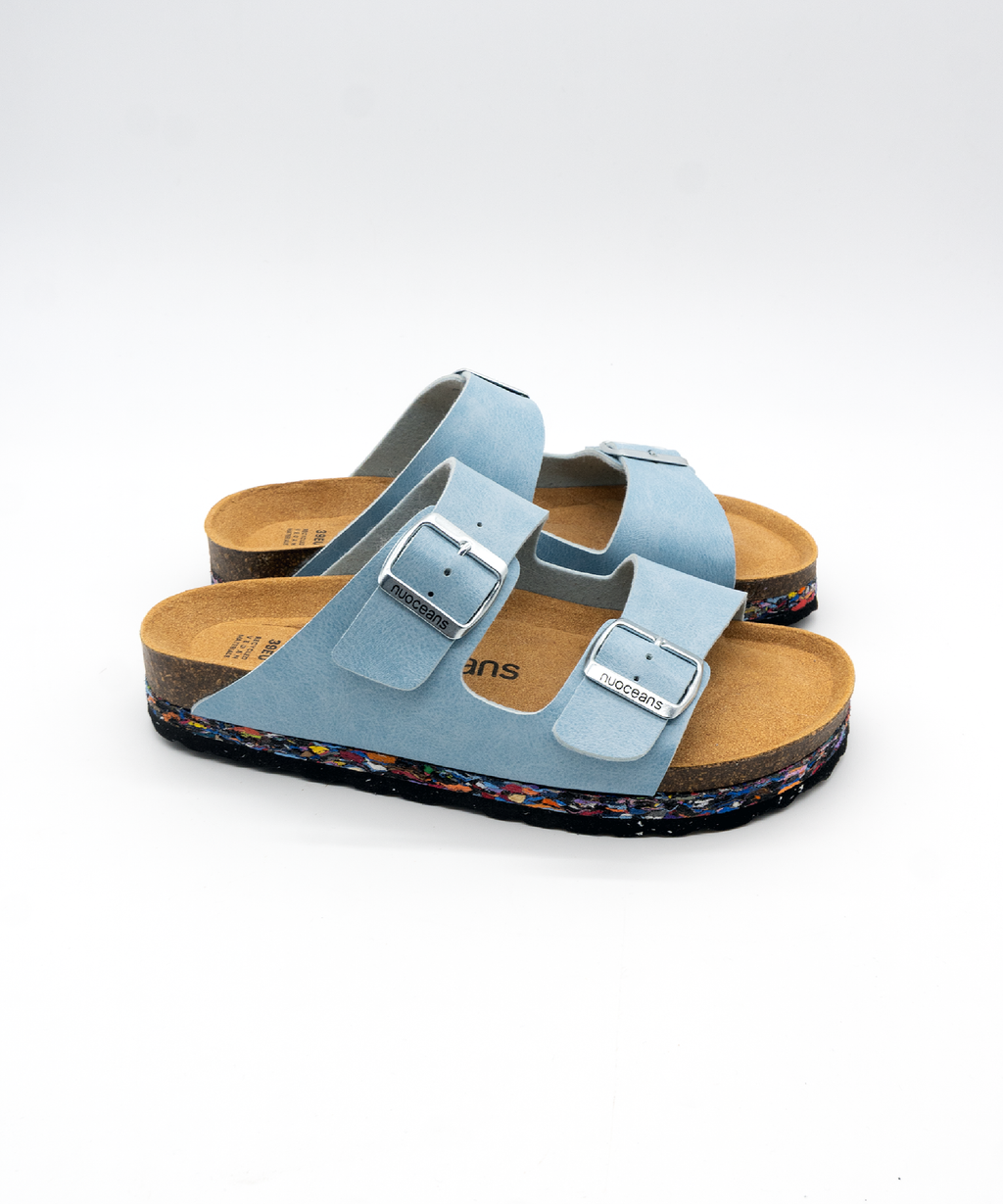 Nuoceans Skye Light Blue Vegan Sandals