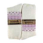 Sock Snob 1 Pack Womens Turn Over Top Warm Nordic Bed Socks for Winter