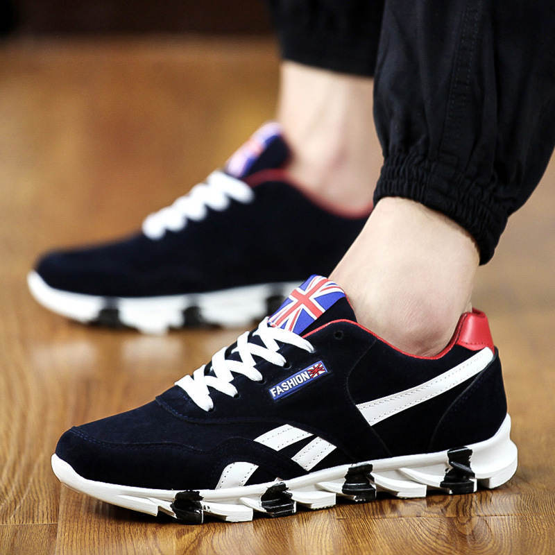 Mens Breathable Low Top Lace Up Trainers
