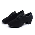 Mens Canvas Black Heels