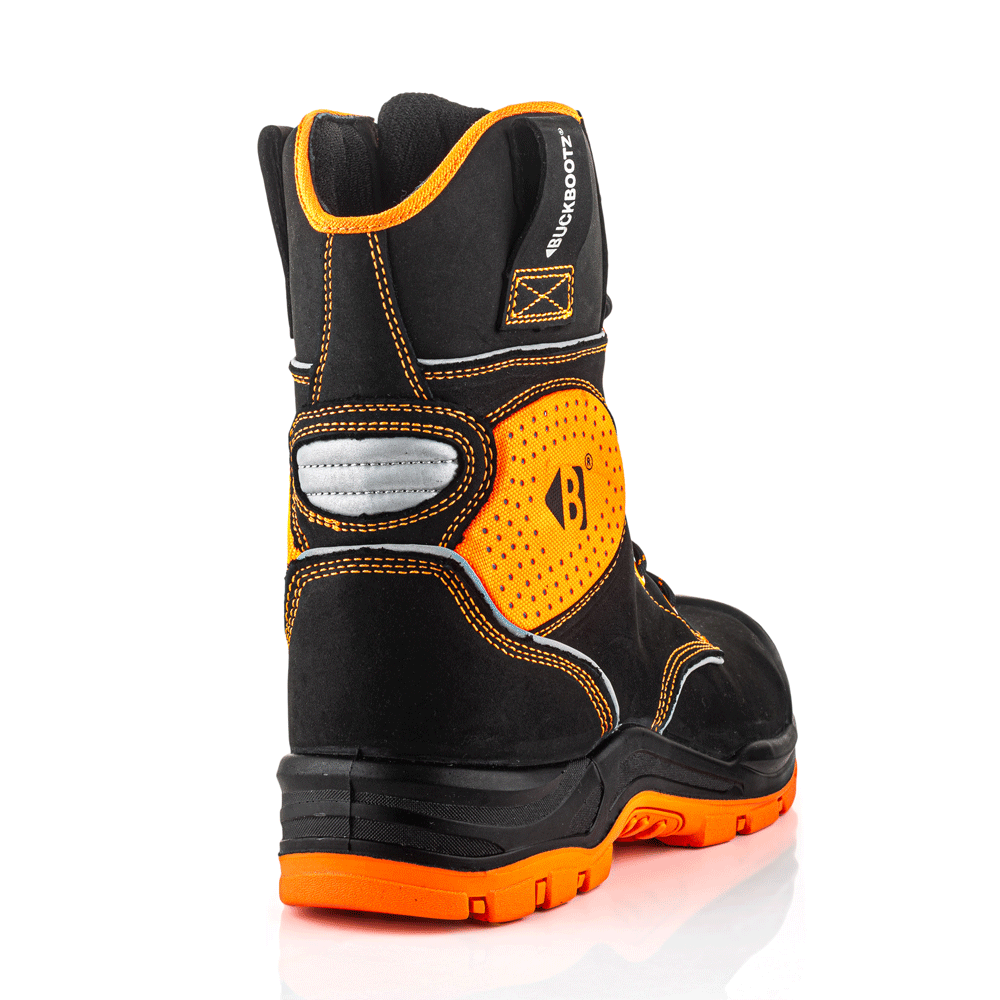 Buckler BVIZ6 S7 360 Degrees Hi-Vis Metal Free Waterproof Safety Boots Black / Orange