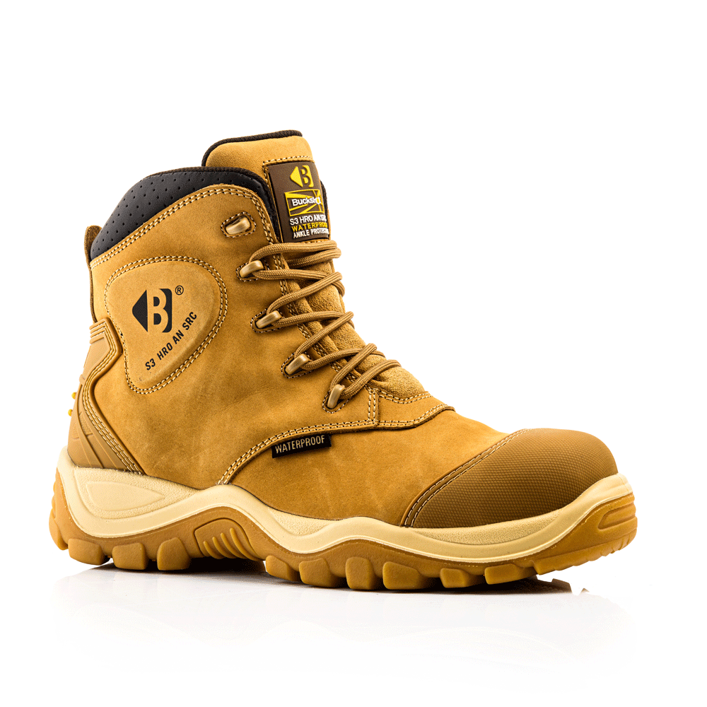 Buckler BSH012 S3 Brown Leather Waterproof Safety Boots
