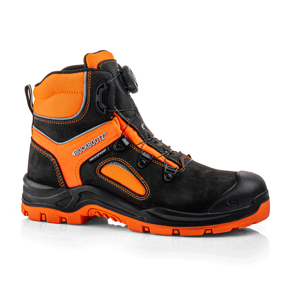 Buckler BVIZ7 Water Resistant Composite Safety Boots Black / Orange