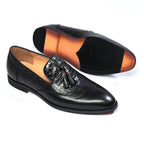 Mens Leather Breathable Loafers