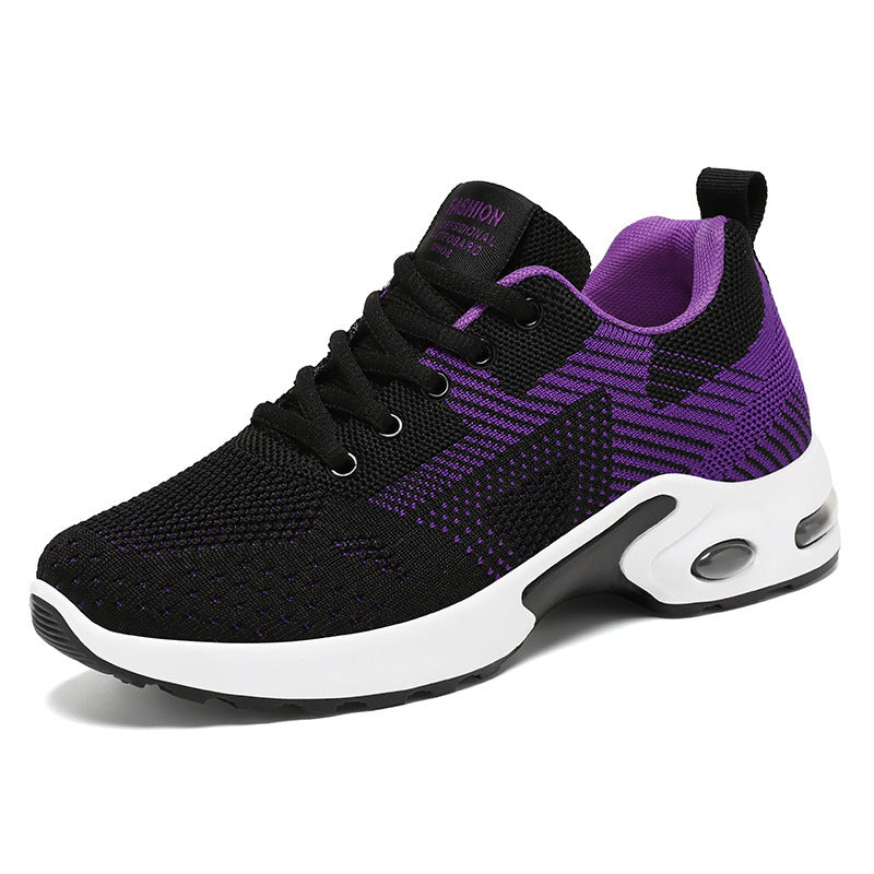Womens Breathable Mesh Lightweight Low Top Lace Up Running Trainers