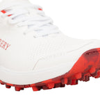 Newbery 360 White Red Pimple Cricket Shoes