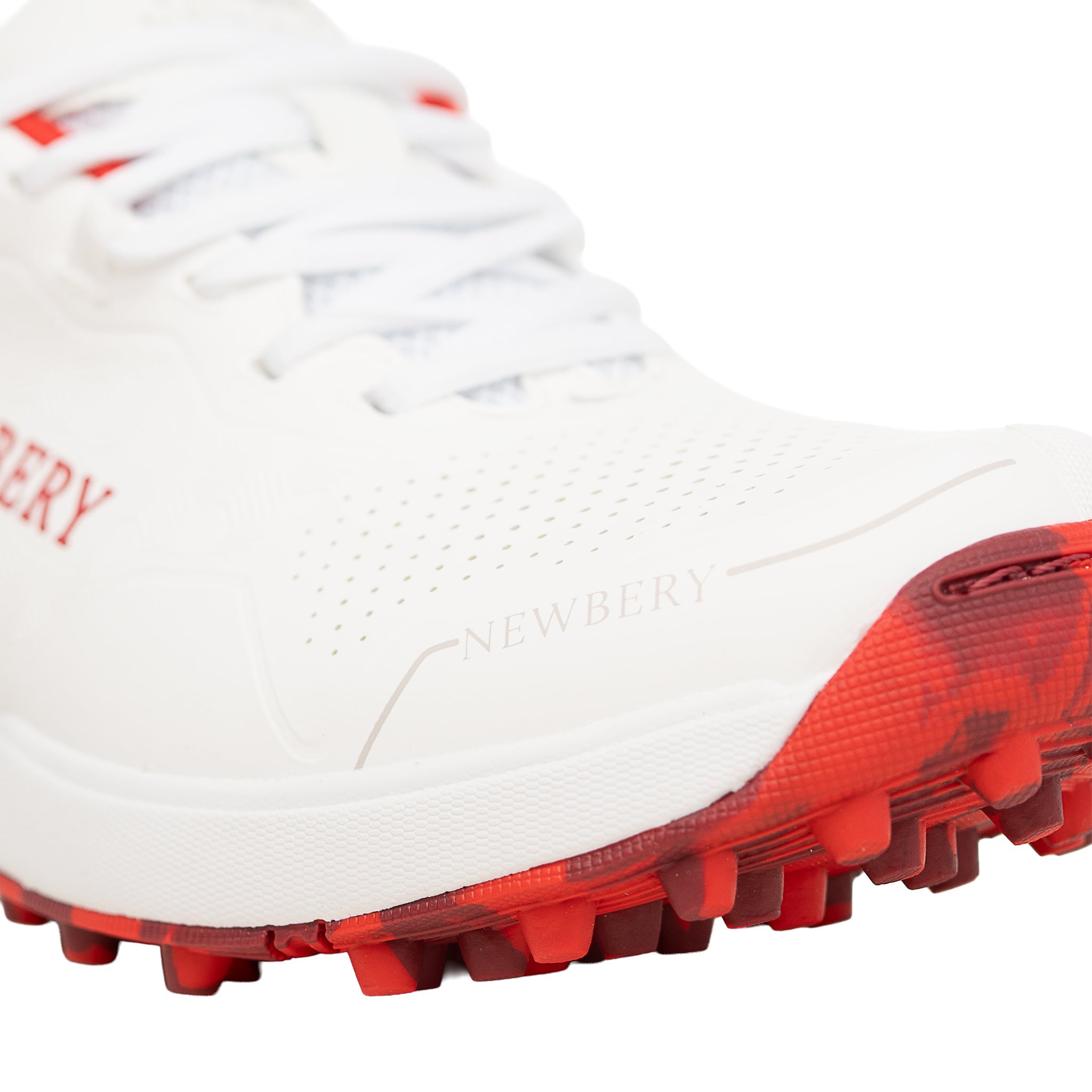 Newbery 360 White Red Pimple Cricket Shoes
