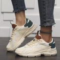 Breathable Mesh Low Top Lace Up Round Toe Trainers