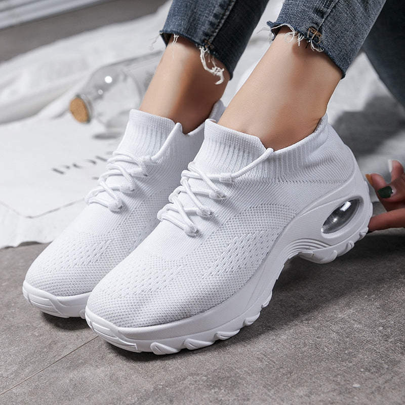 Womens Breathable Lightweight Platform Waterproof Trainers